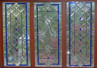 Some of the stained and beveled glass in Gary's Home