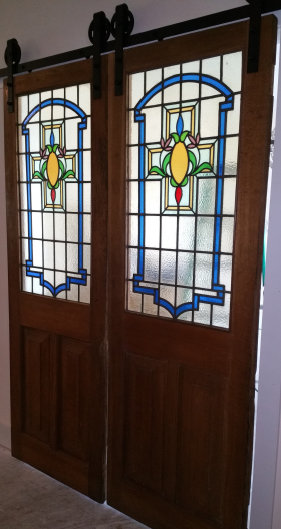 Set of Edwardian Doors converted into Barn style doors