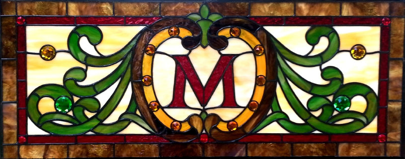 Meyer stained glass transom 