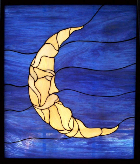The Old Man Stained Glass Window