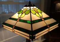 Paul's Teco Pottery stained glass lamp shade