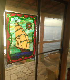 Rob's Window hanging in his home in Rio de Janeiro