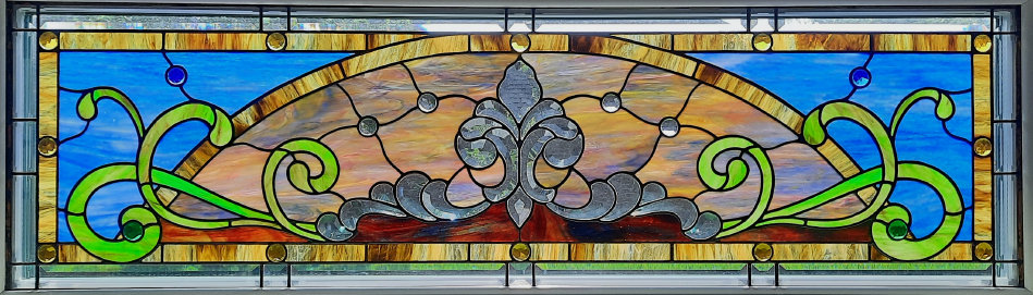 Second Bedroom Stained Glass Transom Window