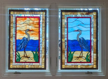 Marlene's Stained Glass Herons