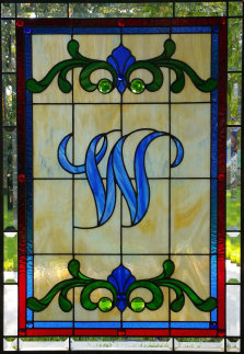 Victorian Stained Glass W Pantry Door